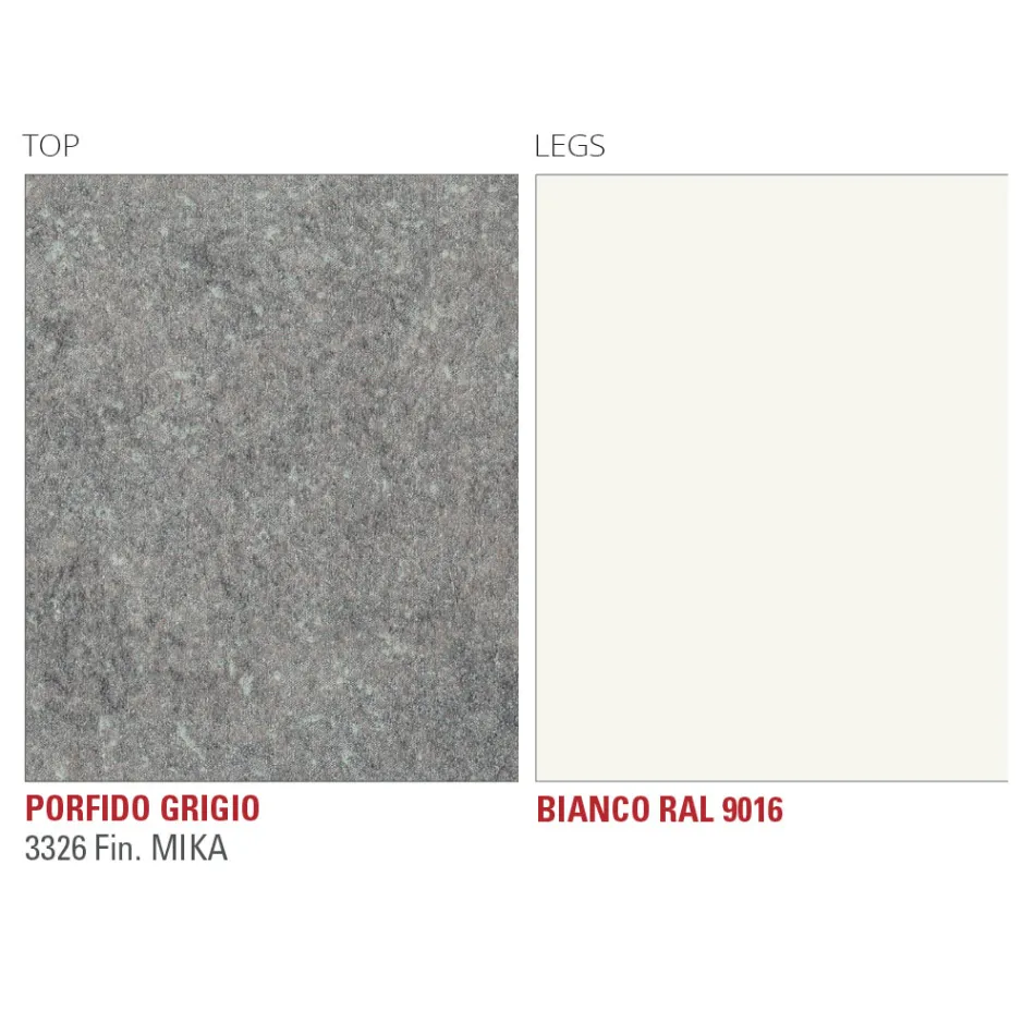 Masa de bucatarie extensibila pana la 240 cm din HPL fin Made in Italy - Jupiter Viadurini