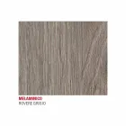 Masă de bucătărie cu blat din melamină și bază metalică Made in Italy - Spilla Viadurini