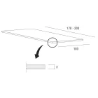 Masa de bucatarie din HPL cu baza metalica Fine Made in Italy - Pinocchio Viadurini