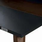 Masa de bucatarie Mdf cu insert din lemn masiv Made in Italy - Tusco Viadurini