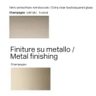 Masă din sticlă de 300 cm cu bază metalică, design fabricat în Italia - Lunaria Viadurini