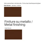 Masă din sticlă de 300 cm cu bază metalică, design fabricat în Italia - Lunaria Viadurini