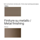 Masă din sticlă de 300 cm cu bază metalică, design fabricat în Italia - Lunaria Viadurini