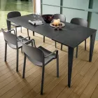 Masa de bucatarie extensibila din ceramica Fine Laminam Made in Italy - Efisto Viadurini