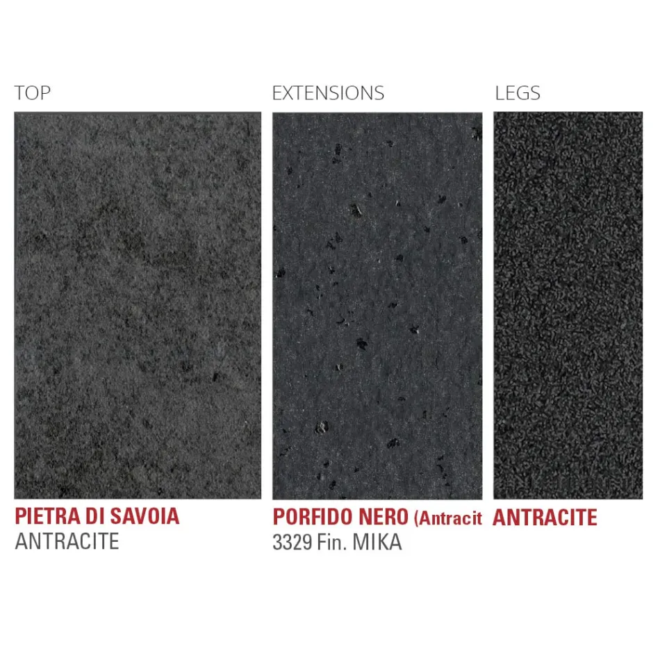 Masa de bucatarie extensibila din ceramica Fine Laminam Made in Italy - Efisto Viadurini