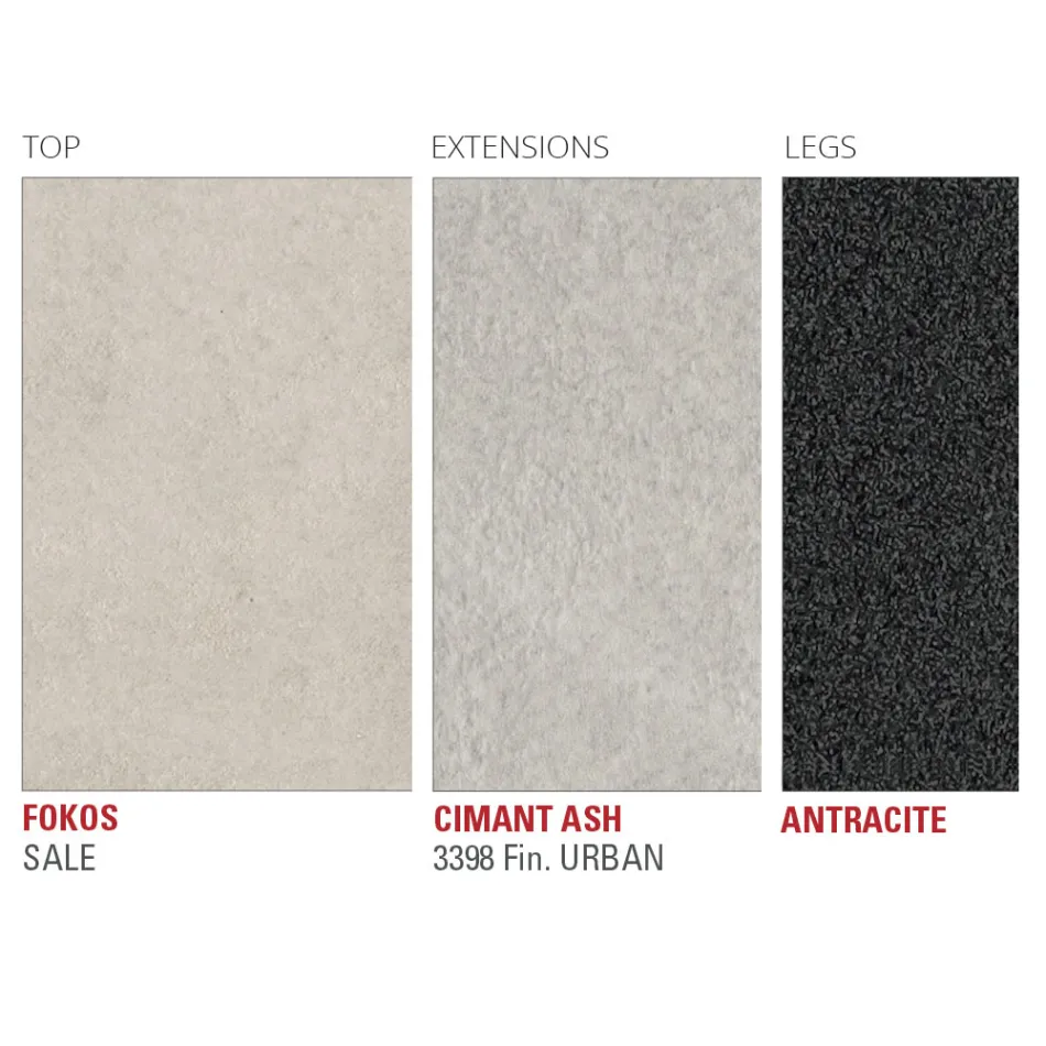 Masa de bucatarie extensibila din ceramica Fine Laminam Made in Italy - Efisto Viadurini