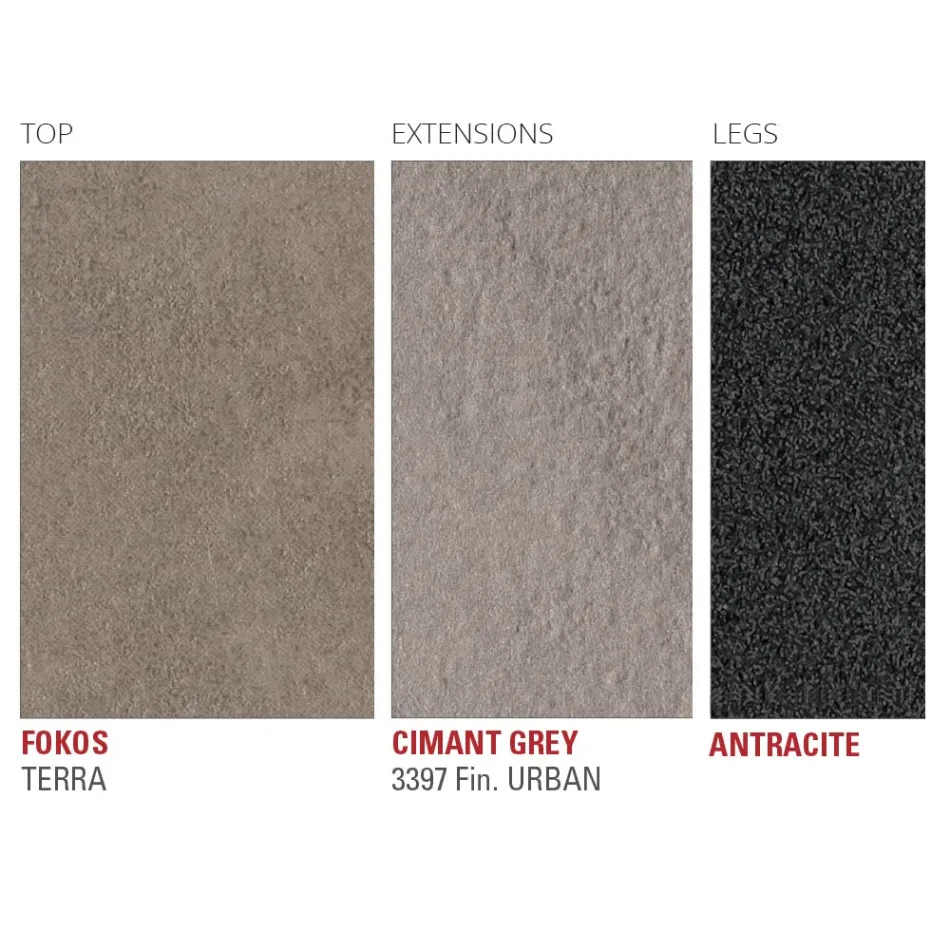 Masa de bucatarie extensibila din ceramica Fine Laminam Made in Italy - Efisto Viadurini