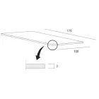 Masa de bucatarie din Fenix si metal alb de calitate Made in Italy - Carlino Viadurini