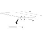 Masa de bucatarie din Fenix si metal alb de calitate Made in Italy - Carlino Viadurini