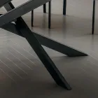 Masa de bucatarie din Laminam cu structura metalica Made in Italy - Carlino Viadurini