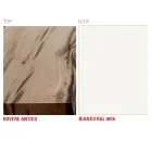 Masa de bucatarie din lemn si metal Made in Italy, de inalta calitate - Dotto Viadurini