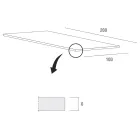 Masa de bucatarie din lemn si metal Made in Italy, de inalta calitate - Dotto Viadurini