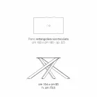 Realizat in Italia, masa de bucatarie din lemn masiv, Dionigi Viadurini