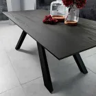 Masa de bucatarie din MDF si metal din Italia, Wilmer Viadurini