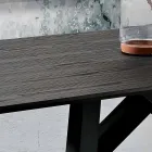 Masa de bucatarie din MDF si metal din Italia, Wilmer Viadurini