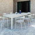 Masa de exterior extensibila la 250 cm din metal Made in Italy - Beverly