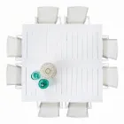 Masa de exterior extensibila pana la 160 cm din Aluminiu, Homemotion - Andries Viadurini