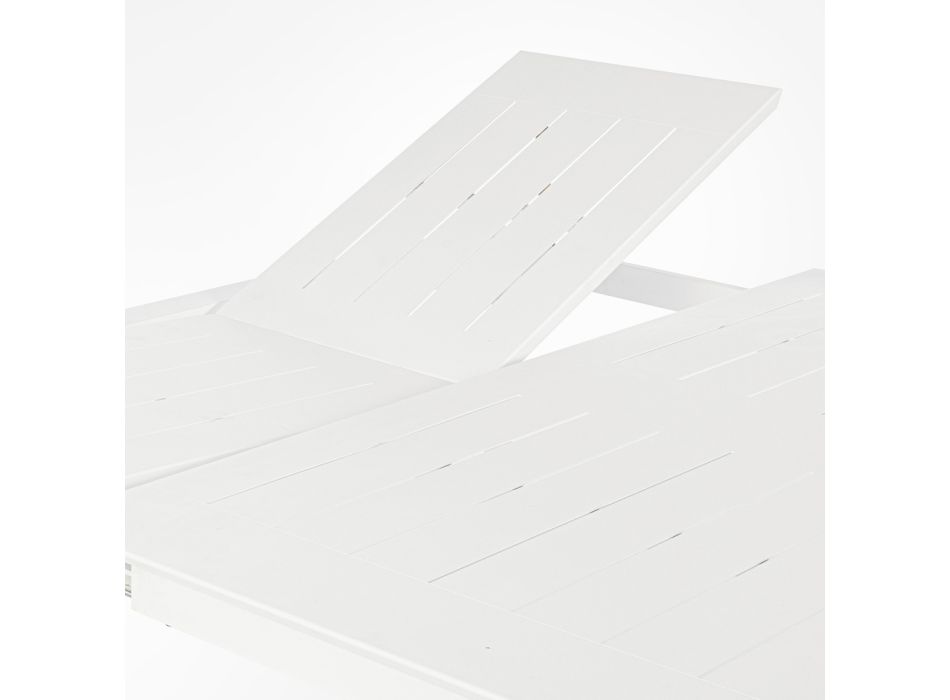 Masa de exterior extensibila pana la 160 cm din Aluminiu, Homemotion - Andries Viadurini