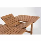 Masă extensibilă de exterior Până la 160 cm în lemn de salcâm - Cloud Viadurini