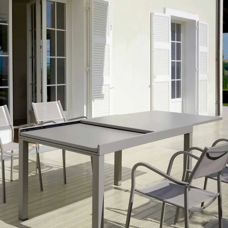 Masă Extensibilă Extensibilă până la 280 cm în Metal Fabricat în Italia - Dego Viadurini