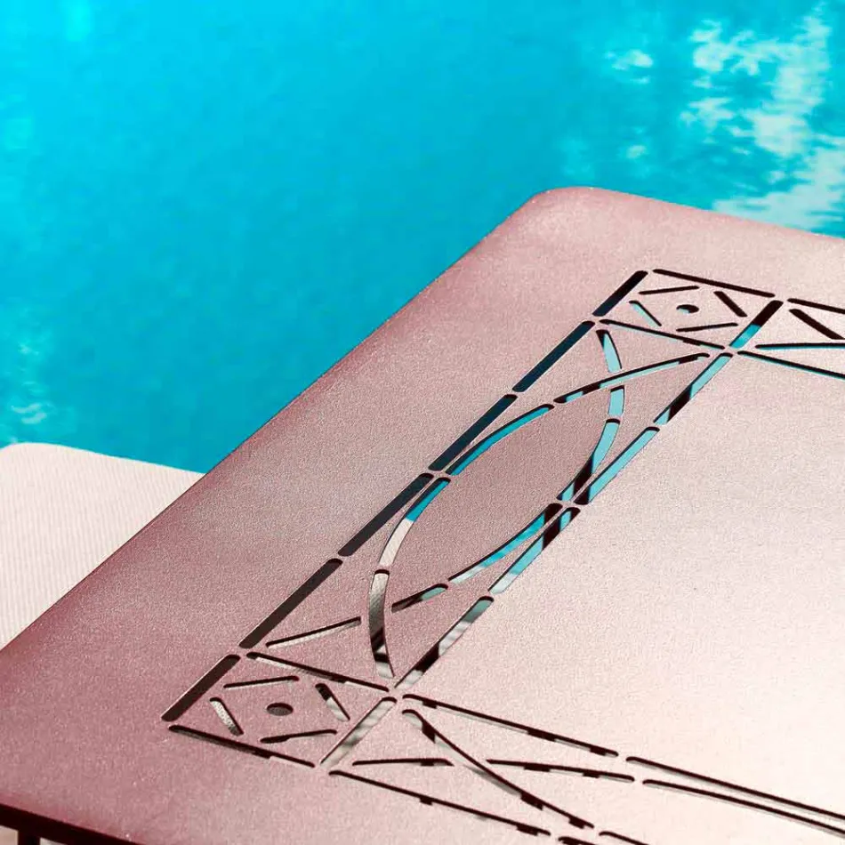 Masă de exterior artizanală din fier pictat Made in Italy - Zagato Viadurini