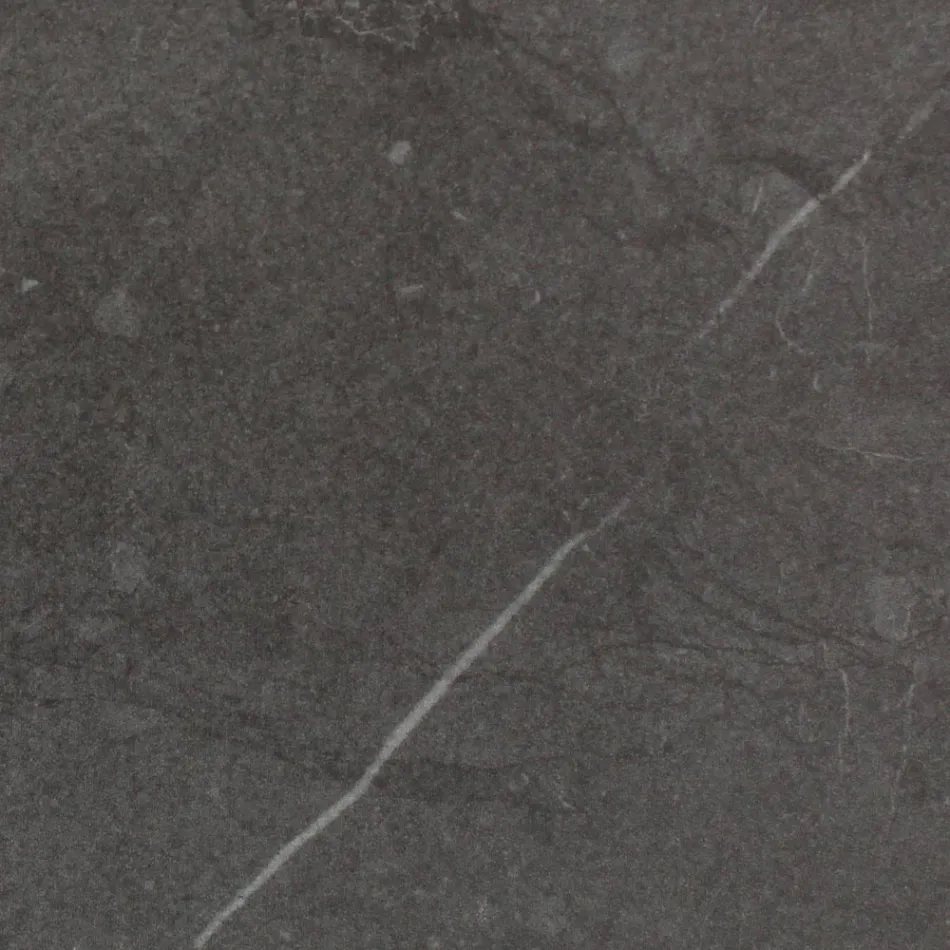 Masa de exterior cu baza din lemn si blat din ceramica din piatra gri - Infinity Viadurini