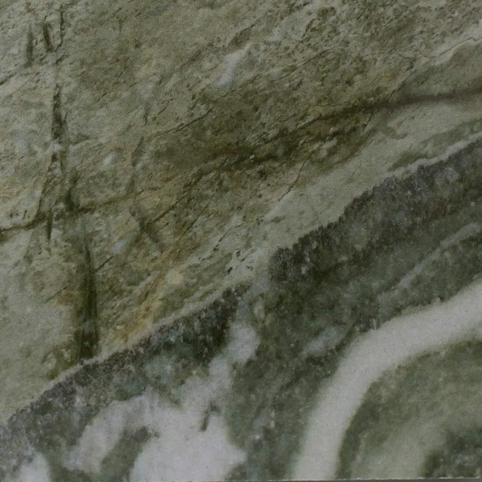 Masa de exterior cu baza din lemn si blat din ceramica Royal Peacock - Infinity Viadurini