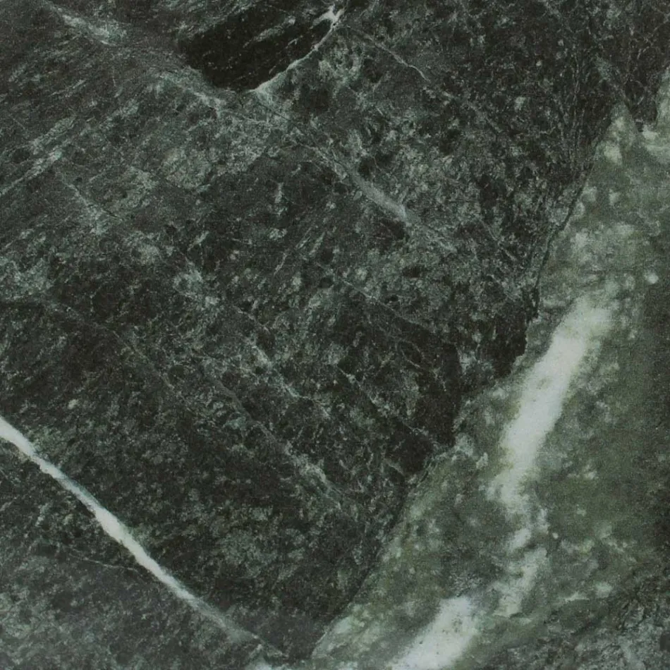 Masa de exterior cu baza din lemn si blat ceramica verde France - Infinity Viadurini