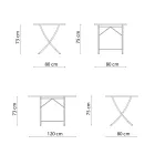 Masa de exterior din otel galvanizat fabricata in Italia - Blair Viadurini