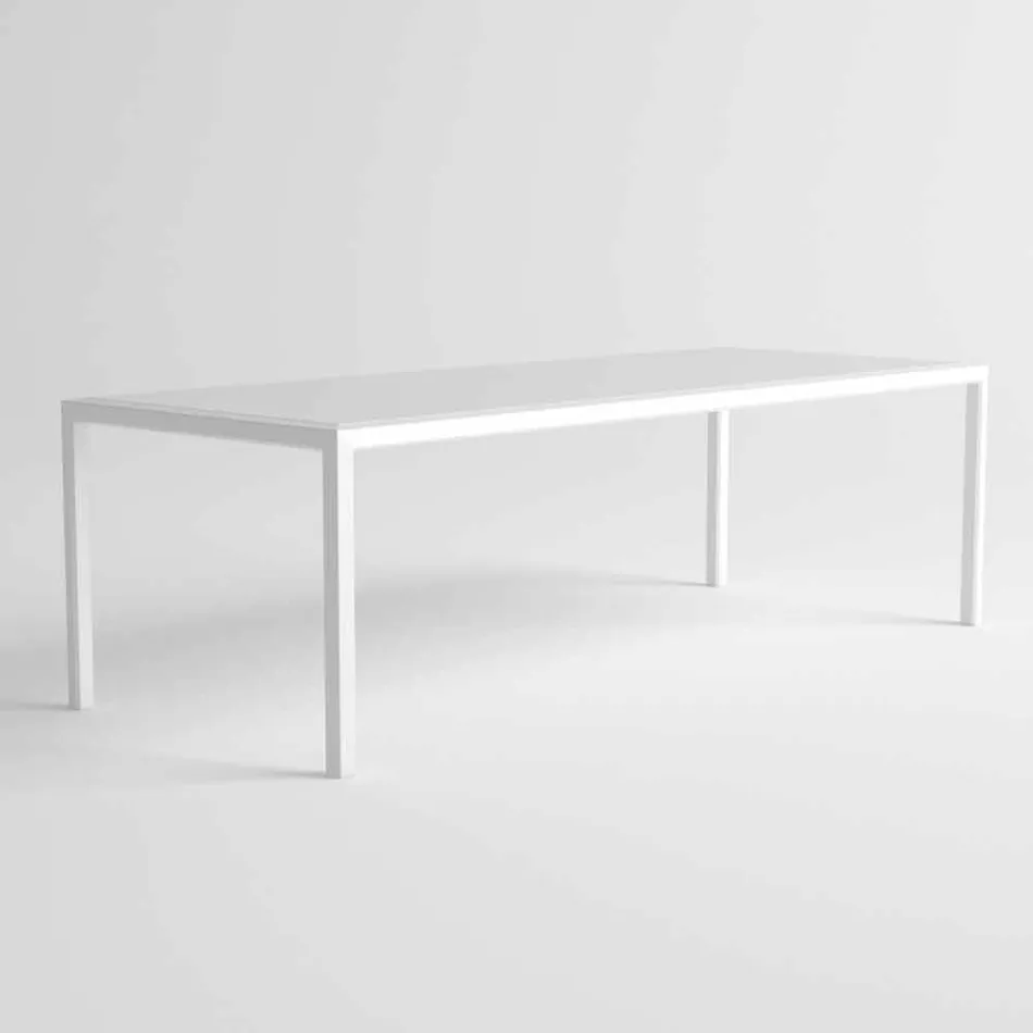 Masă de exterior în aluminiu de design modern pentru grădină - Mississippi2 Viadurini