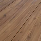 Masă pentru exterior în lemn de salcâm cu picioare din oțel vopsit - Sheldon Viadurini