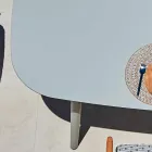 Varaschin Ellisse masă exterioară de design în aluminiu colorat Viadurini