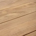 Masa de gradina 180x90 cm cu baza din aluminiu si blat din teak - Mean Viadurini