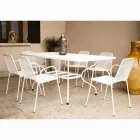 Masă de grădină din plasă metalică 180 cm, fabricată în Italia - Lirion Viadurini