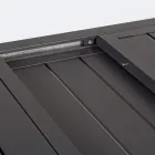Masa de gradina extensibila pana la 240 cm din aluminiu alb sau taupe - Franz Viadurini