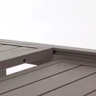 Masa de gradina extensibila pana la 240 cm din aluminiu alb sau taupe - Franz Viadurini