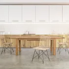 Homemotion - Masă de grădină extensibilă de lemn Hunter Teak până la 250 cm Viadurini