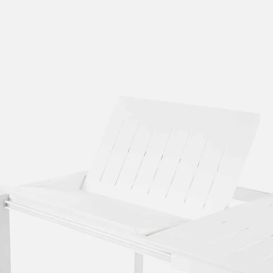 Masă extensibilă de grădină Până la 240 cm în aluminiu Homemotion - Pemberton Viadurini