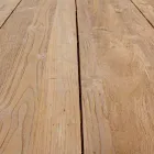 Masă de grădină cu blat în lemn de tec de Homemotion - Cowen Design Viadurini