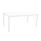 Masa de gradina cu structura din aluminiu vopsit si blat din sticla - Salim Viadurini