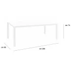 Masa de gradina cu structura din aluminiu vopsit si blat din sticla - Salim Viadurini