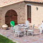 Tabel cu un design de top din sticlă grădină Romeo, realizate manual Viadurini