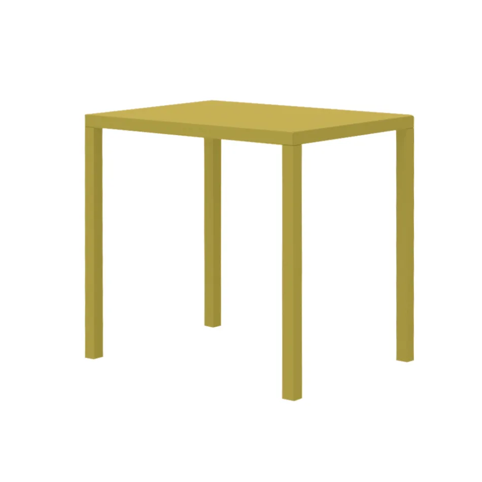 Masa de gradina dreptunghiulara din otel galvanizat Made in Italy - Azul Viadurini