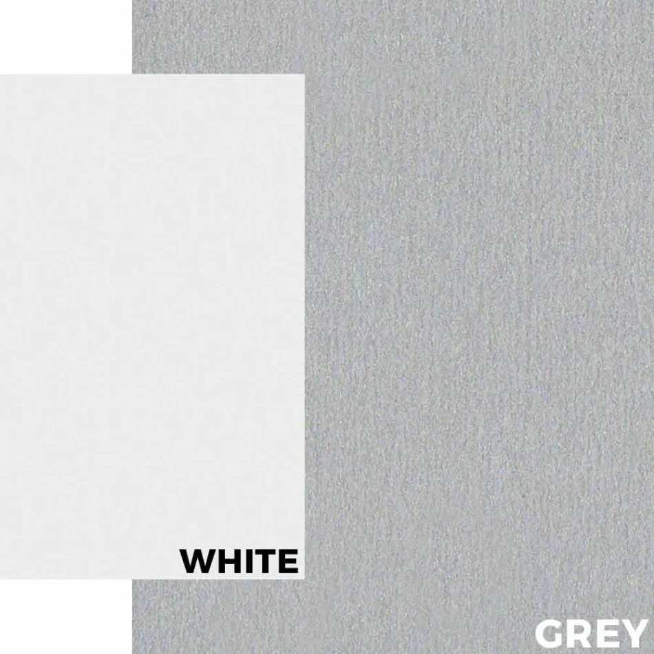 Masă de grădină din aluminiu alb și design modern laminat - Oceania2 Viadurini