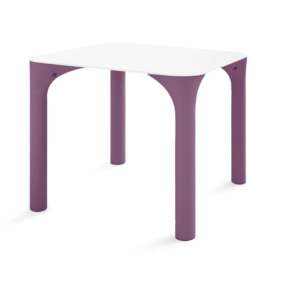 Masa de gradina din Hpl cu picioare din polietilena Made in Italy - Glen Viadurini