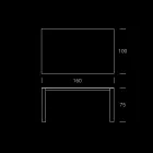 Masa de gradina HPL cu structura din aluminiu Made in Italy - Carl Viadurini