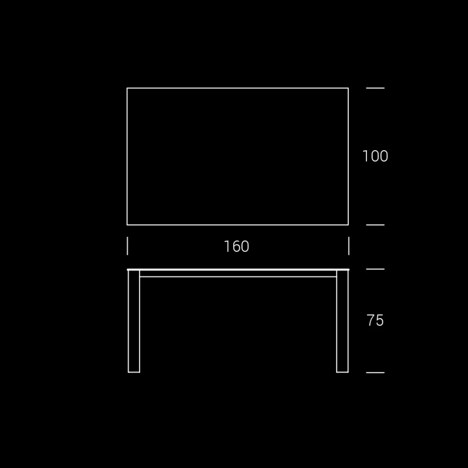 Masa de gradina HPL cu structura din aluminiu Made in Italy - Carl Viadurini