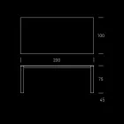 Masa de gradina HPL cu structura din aluminiu Made in Italy - Carl Viadurini