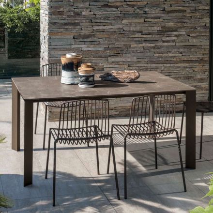 Masa de gradina HPL cu structura din aluminiu Made in Italy - Carl Viadurini