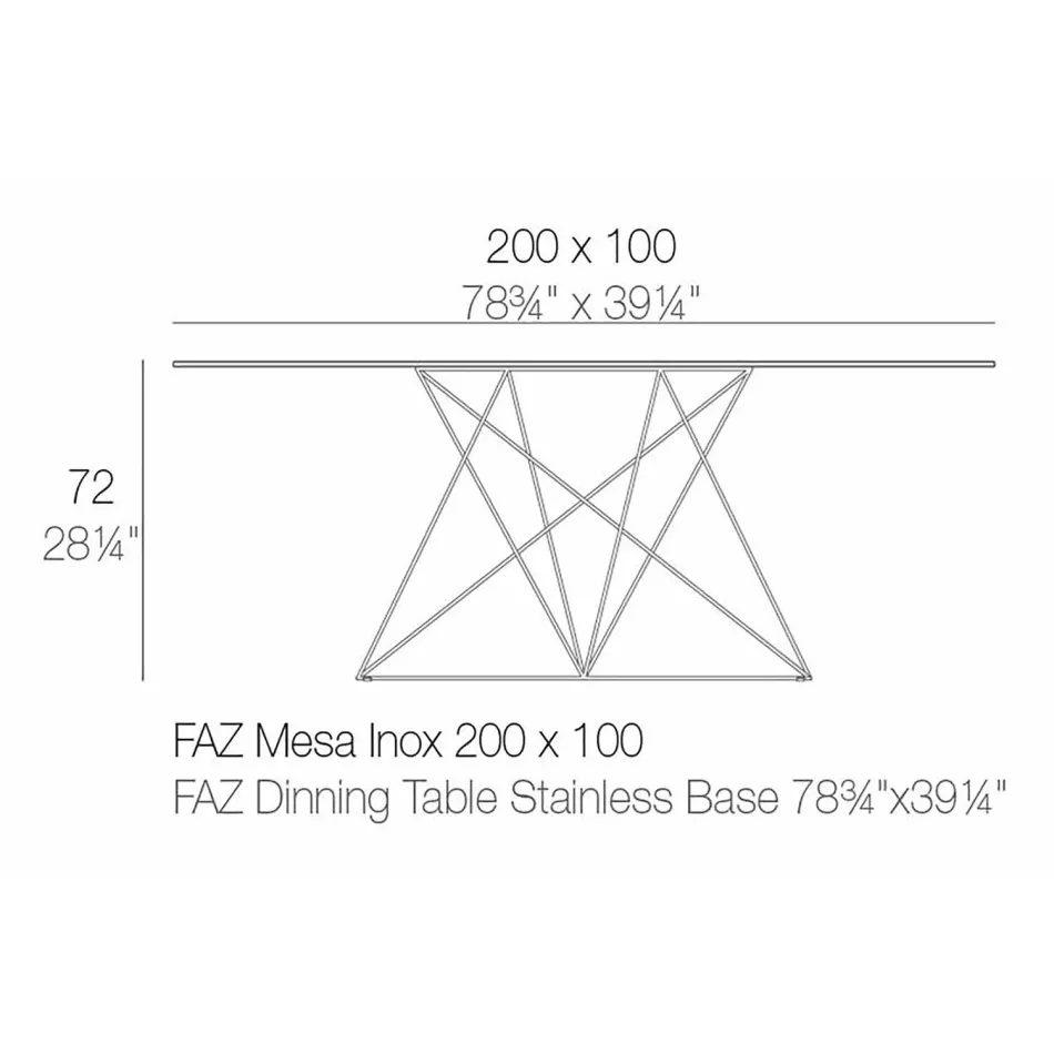 Mese de grădină moderne din polipropilenă și oțel inoxidabil Faz Vondom Viadurini